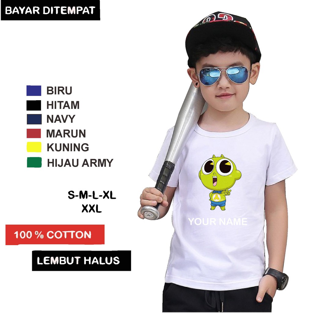 Kaos anak karakter/Kaos anak distro/Kaos anak Shinbi's house