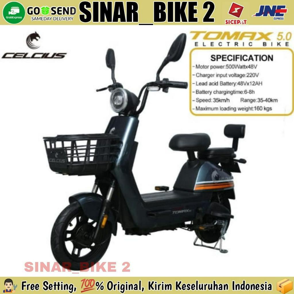 Sepeda Listrik CELCIUS TOMAX 5.0 NEW 500 &amp; FASTRON 500 Watt Electric E Bike