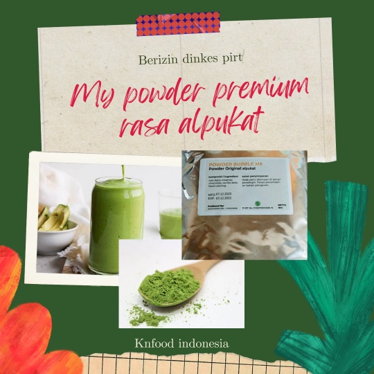 

Bubuk Minuman Powder Premium Rasa Alpukat 1kg