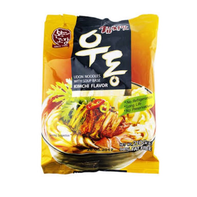 

Fresh udon kimchi flavour