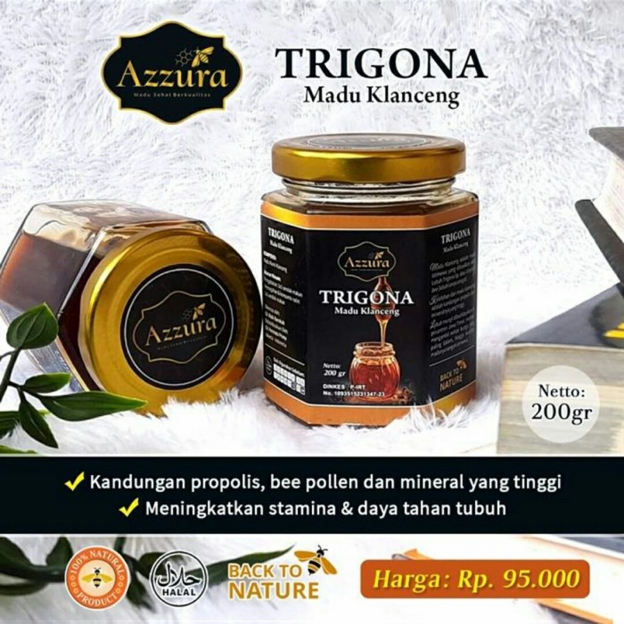 

MADU KLANCENG TRIGONA HITAM AZZURA MENGANDUNG PROPOLIS ORIGINAL 100% ASLI MURNI ALAMI 200GR