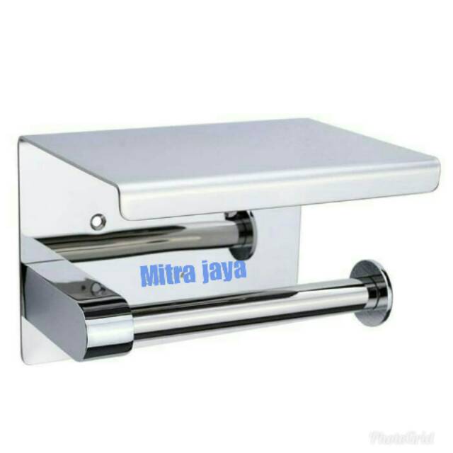 Tempat Tisu toilet Stainless Steel/ Tempat Tissue roll/ Roll tisu