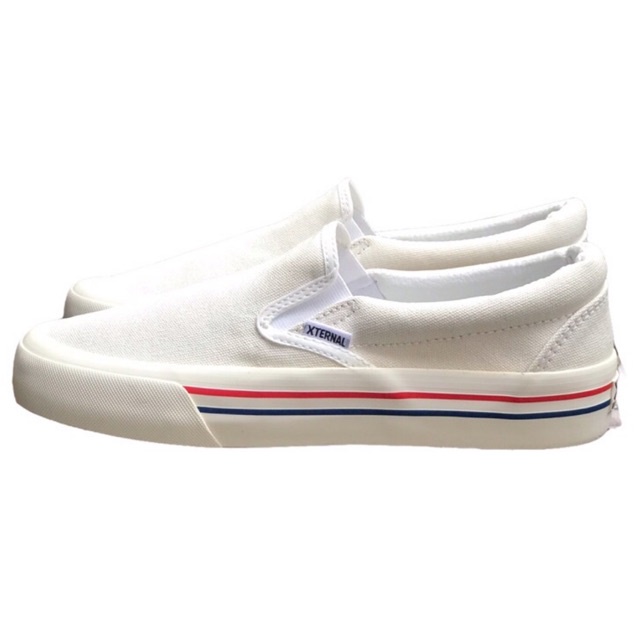 Slip On Wisper XternalStepSure Offwhite CL Red Blue