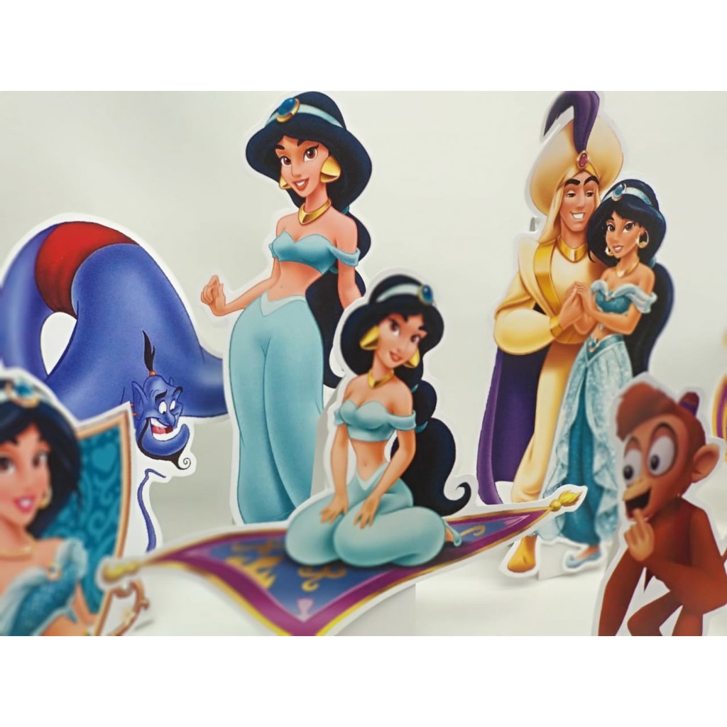 Hiasan Meja Aladdin Princess Jasmine/ Centerpiece Aladdin/ Paper doll Aladdin Princess Jasmine