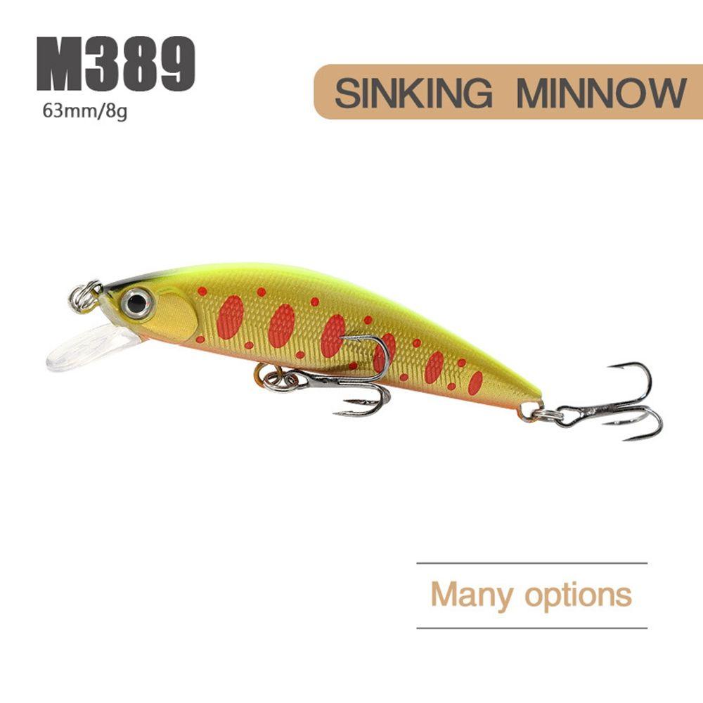 Top Japan Umpan Ikan Kecil Tenggelam 63mm 8g Tackle Umpan Minnow Bermanfaat