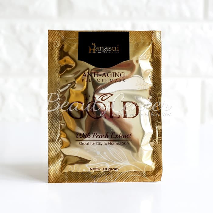 [BPOM] Hanasui Peel Off Mask (per box)/ Masker Emas Hanasui / Anti Aging