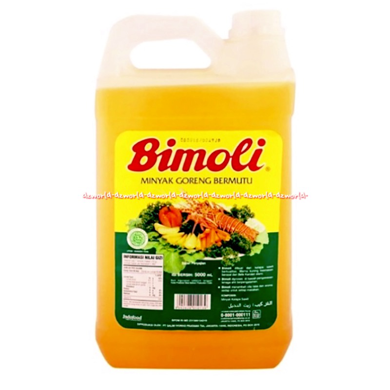 Bimoli Minyak Goreng 5L Bimo Li Migor Bermutu Kemasan Derigent Bimolli 5 Litter Jerigen Derigen Bimmoli