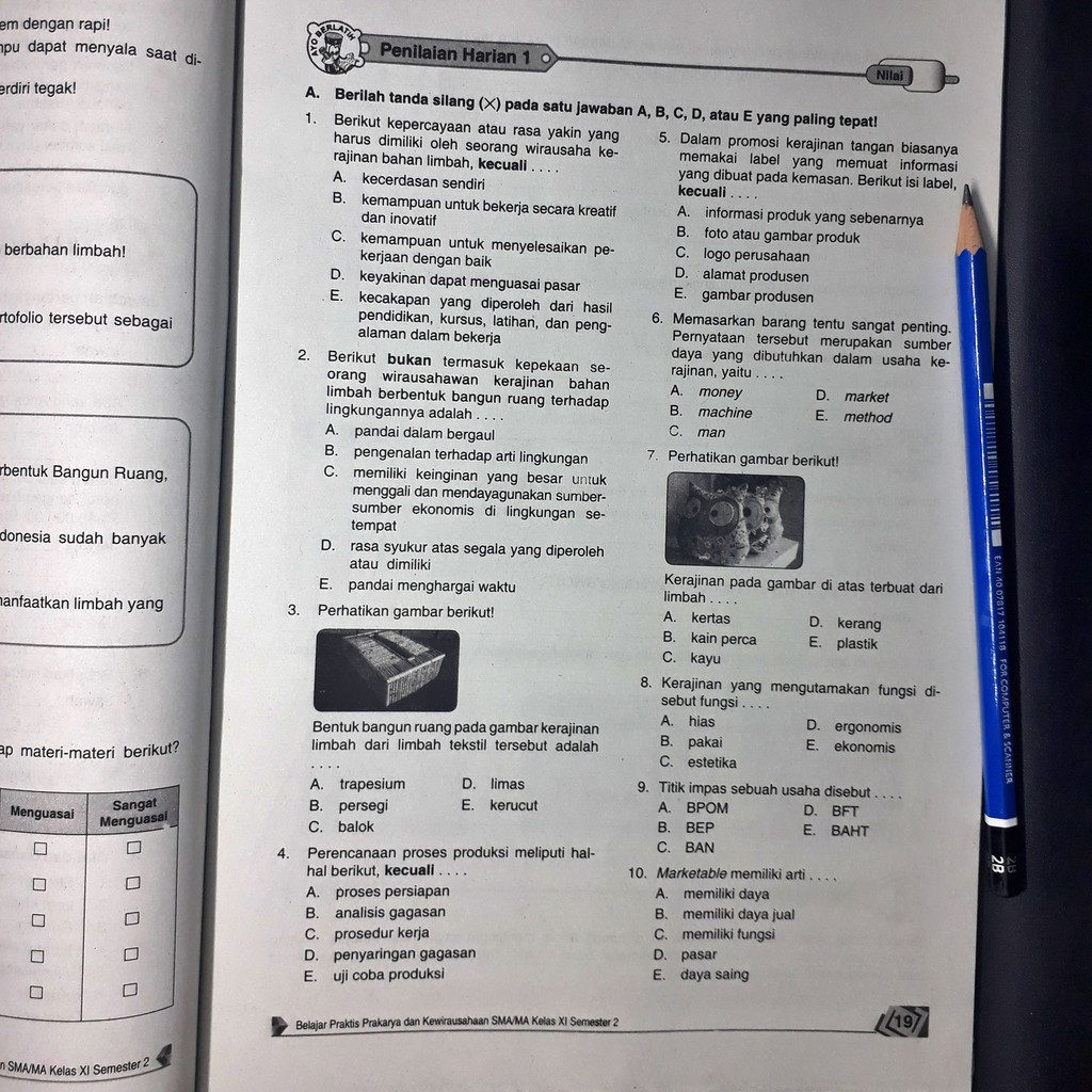 Kunci Jawaban Lks Prakarya Dan Kewirausahaan Kelas 10 Kurikulum 2013 Download File Guru