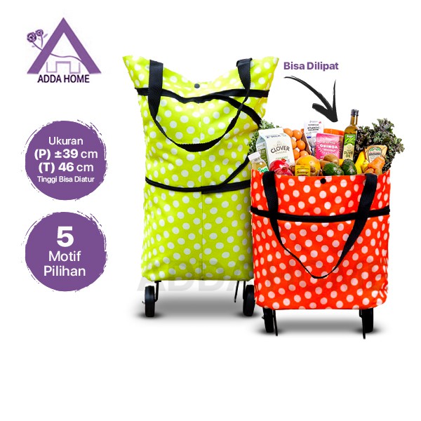 Adda Home - Tas Belanja Roda Dapat Dilipat Foldable Trolley Cart