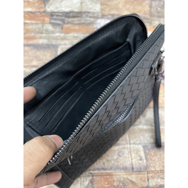 Handbag/Clutch pria&amp;wanita BTG ORIGINAL ada kuncinya import kulit B 512