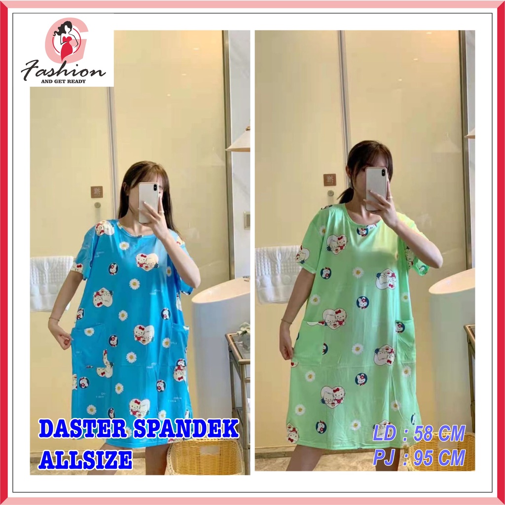 DASTER SPANDEK IMPORT / BAJU TIDUR SPANDEK FIT TO XL