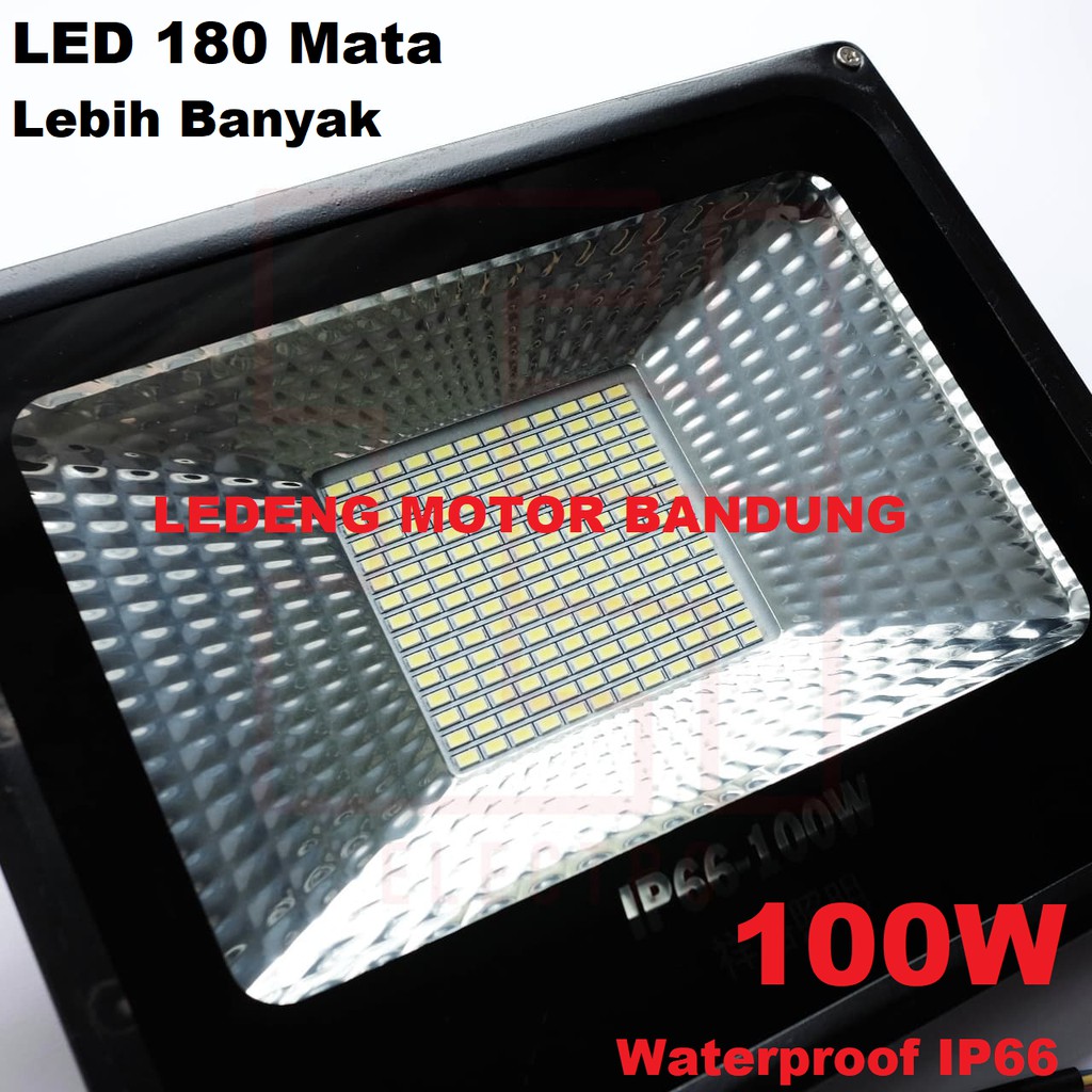 FLOODLIGHT Lampu Sorot LED 100 Watt 180 Mata Outdoor Tembak Panggung