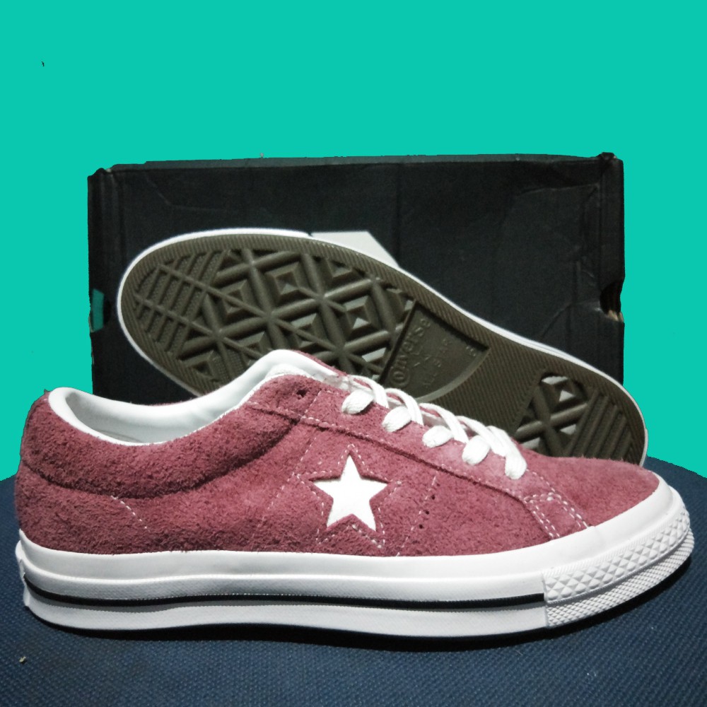 Sepatu Sneaker Skate Converse One Star Ox Red ORIGINAL