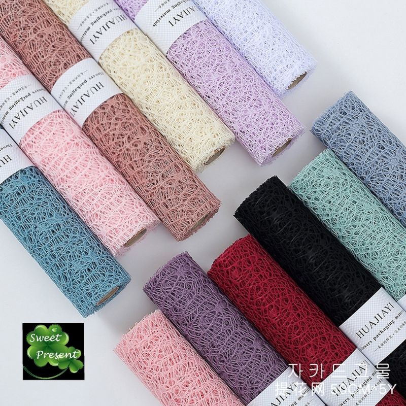 

Flower Mesh Jaring Spider Korea/ Paper Flower/Wrapping Paper/Kertas Bucket Bunga