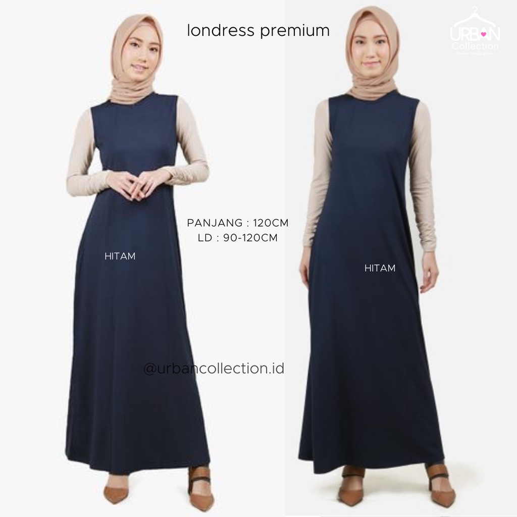 (COD ) INNER DRESS SPAN SIZE M L XL XXL/GAMIS MANGSET TANPA LENGAN /INNER DRESS SLEEVELEES//INNER DREES TURLENECK /