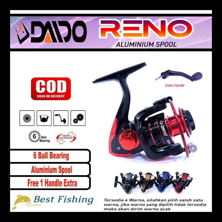 TERBARU REEL DAIDO RENO ECO SERIES 6 BEARING 1000 2000 3000 4000 6000 ALAT PANCING TERUPDATE AL8