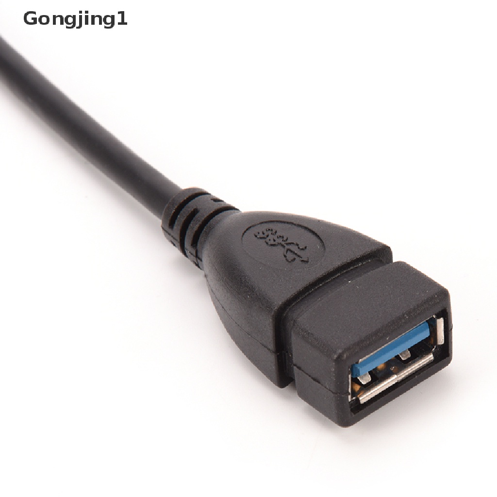 Gongjing1 Kabel Adapter Extension Data Usb 3.0 Male Ke Female Sudut 90 Derajat