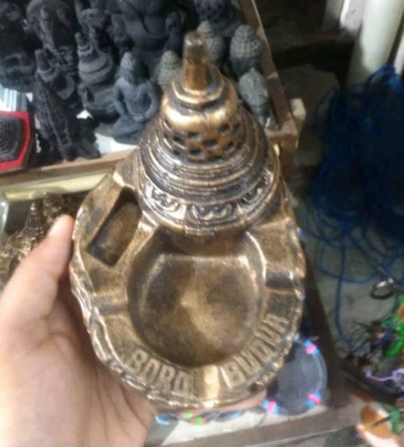 PAJANGAN BENTUK STUPA CANDI BOROBUDUR INDONESIA - SOUVENIR DEKORASI RUMAH MURAH