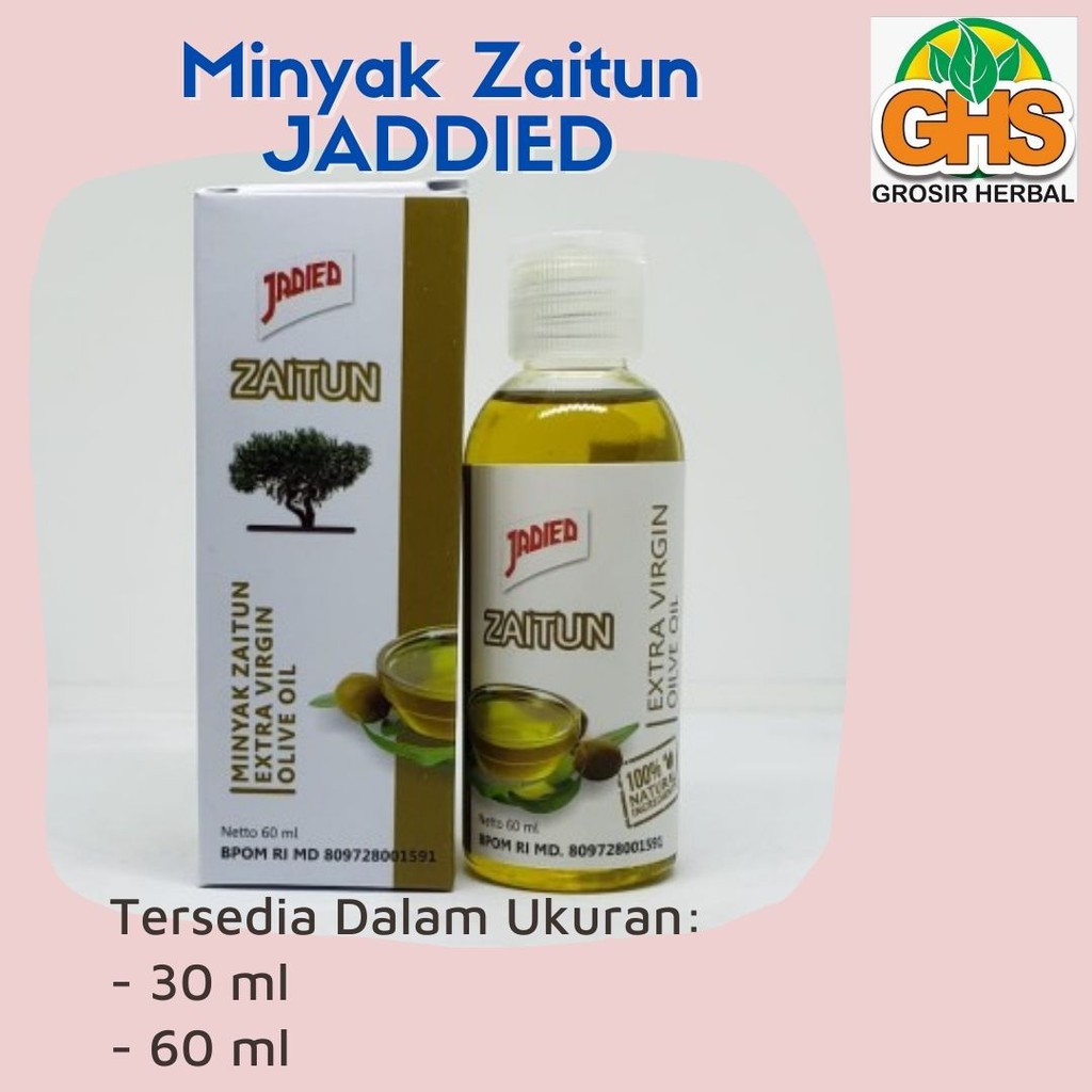 Minyak Zaitun Jadied 60 ML - Minyak Zaitun Extra Virgin - Minyak Zaitun Bisa Diminum