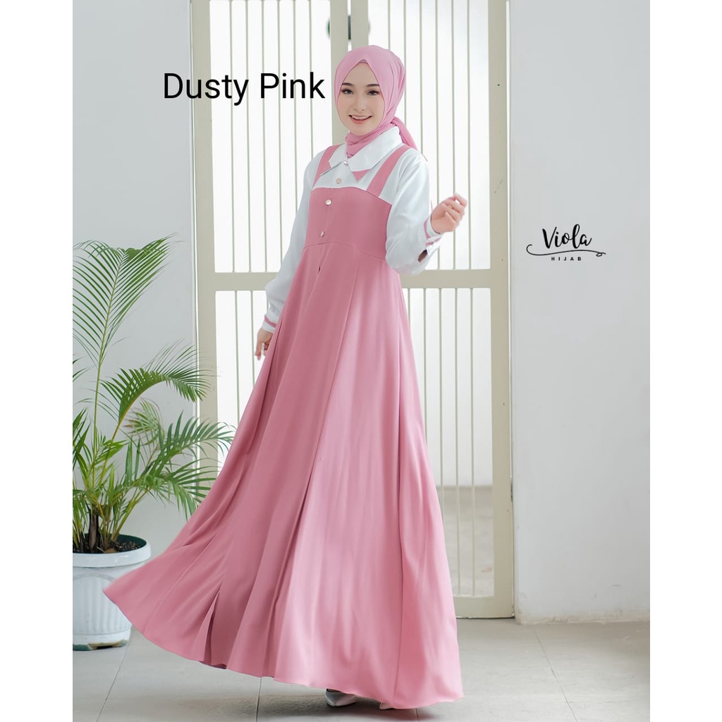 Gamis Alisha dress original ORI By viola keren dan kekinian