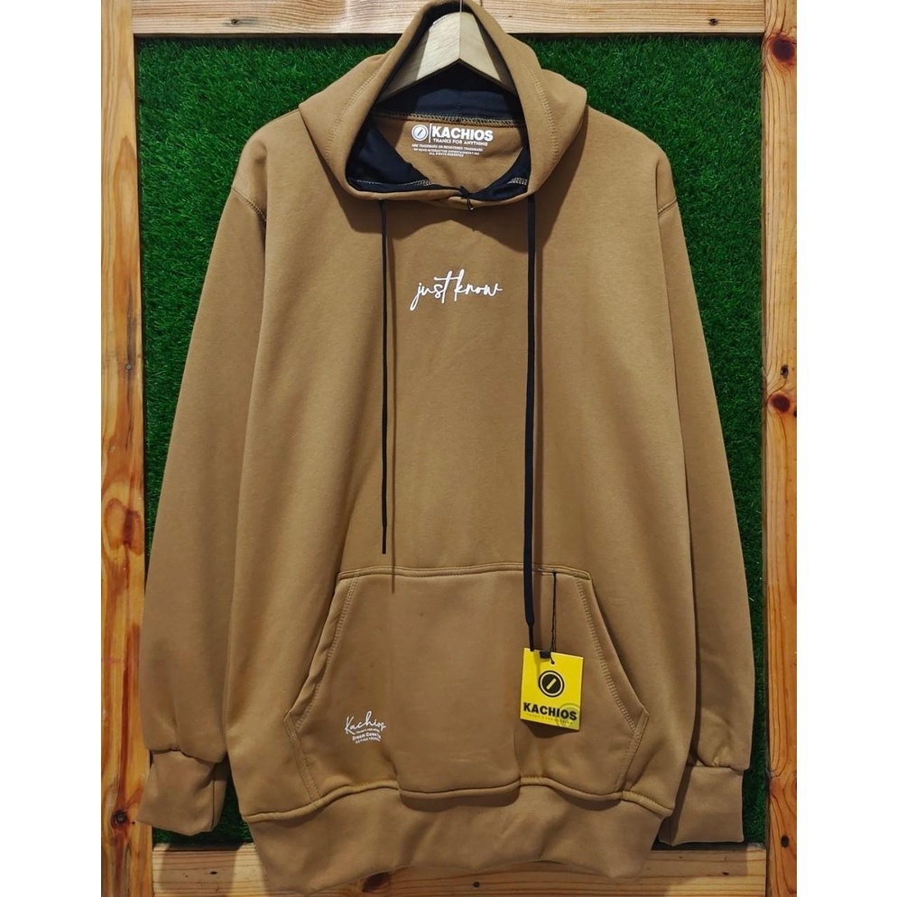 Hoodie Distro Sablon Just Know Moca Sweter Pria/Wanita Unisex Catton Tebal Hudi Cowo Terlaris Kachios MR Dee Bandung Suiter JNA Clothing