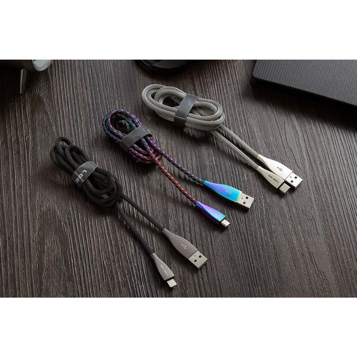 KABEL DATA LOGAN ZINC ALLOY LO-CB53 -IPHONE IOS LIGHTNING USB CABLE CHARGER 100 LOG ON