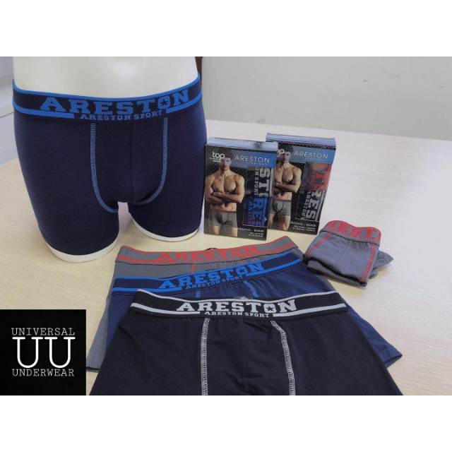 Pakaian Bawahan Boxer Cowok Areston Celana Dalam Laki Laki Sempak Pria Dewasa Terlaris By Universal Underwear