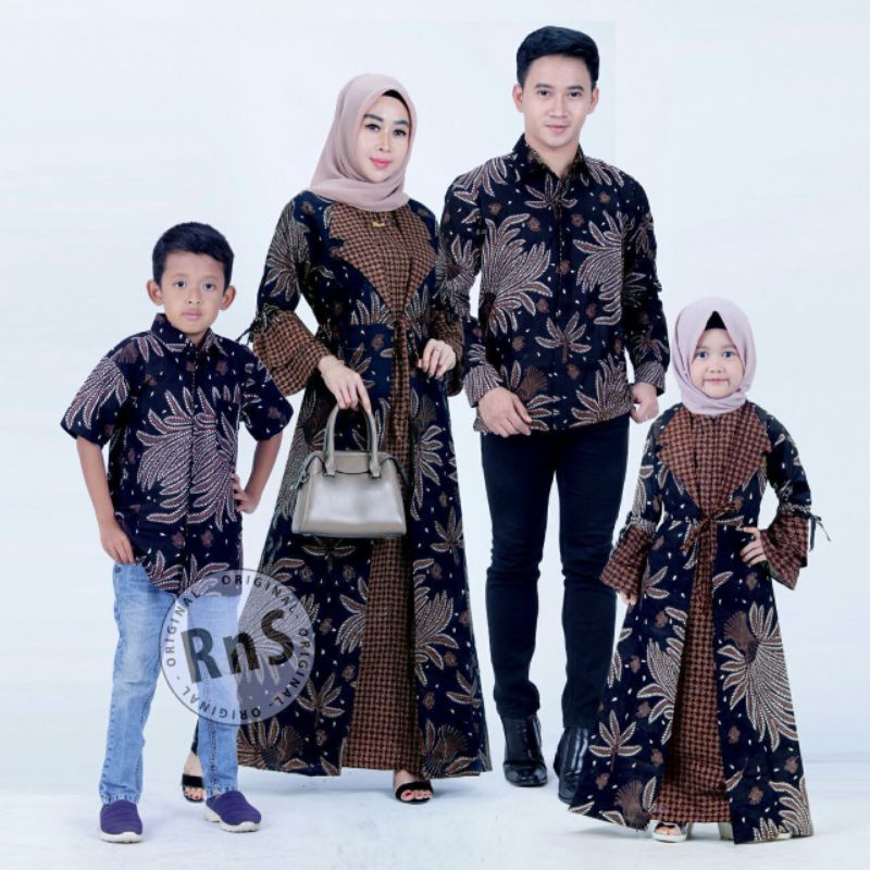 COUPEL GAMIS FAMILI Batik keluarga ,SARIMBIT IBU AYAH DAN ANAK,BAJU COUPLE BATIK MURAH SERAGAM