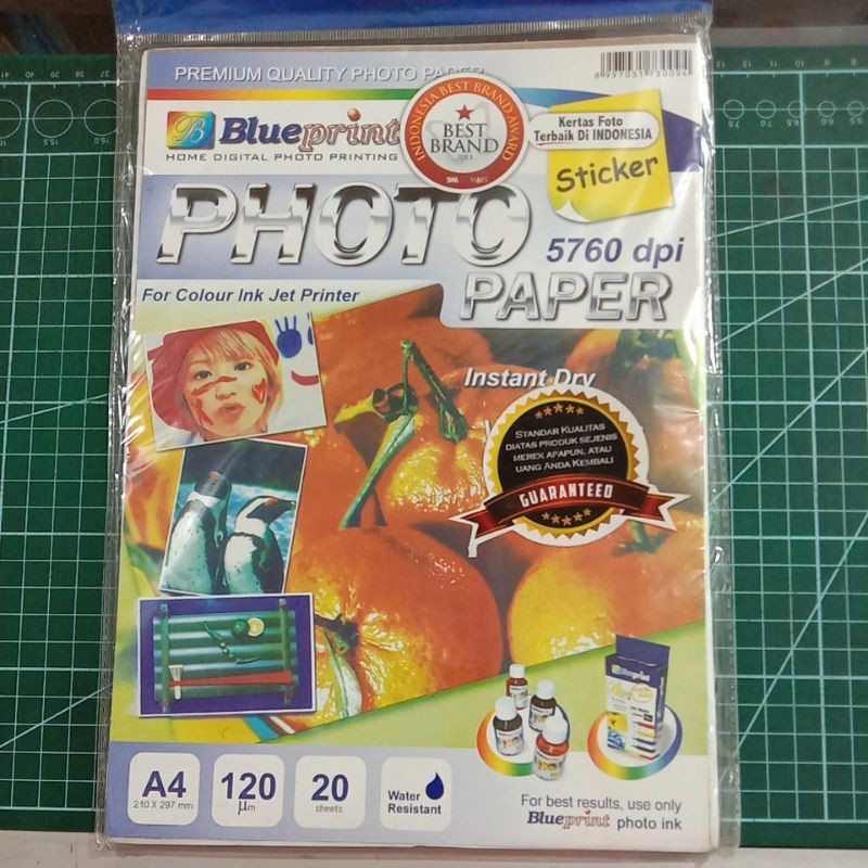 

Kertas photo a4 blue print/kertas sticker foto /photo paper a4 blue print 120gr