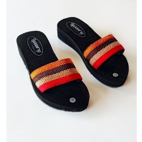 SANDAL WANITA SLOP / SANDAL TURKI WANITA  / SANDAL TURKI SLOP - SANDAL TURKI RAJUT - SANDAL SPON MODEL SLOP ( SLOP BAN 1)