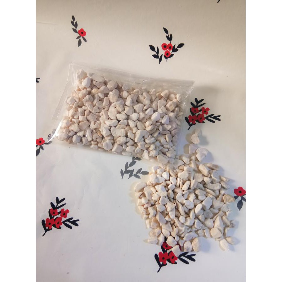 Batu Kerikil Putih / Dekorasi / Bunga Plastik ..