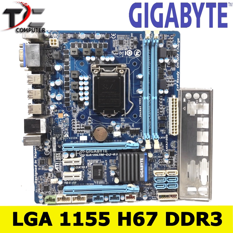 mobo mainboard H67M D2 B3 GIGABYTE SOKET 1155