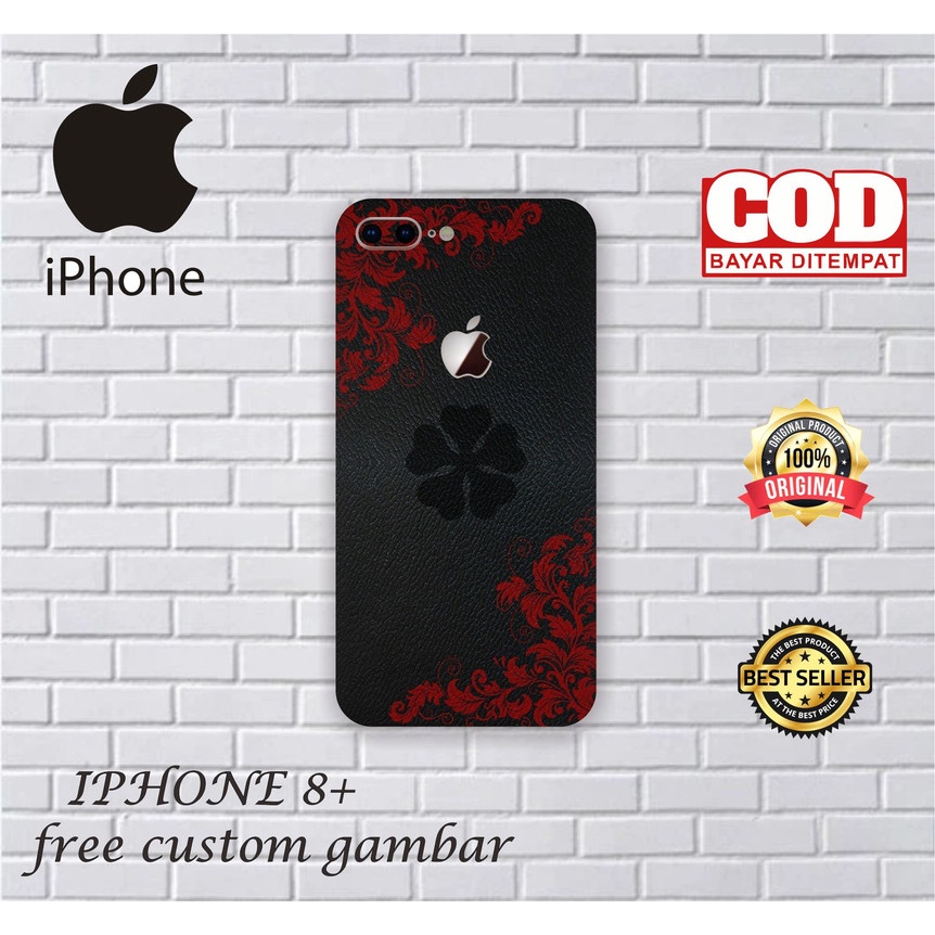 GARSKIN/STICKER HANDPHONE IPHONE 8+ CUSTOM