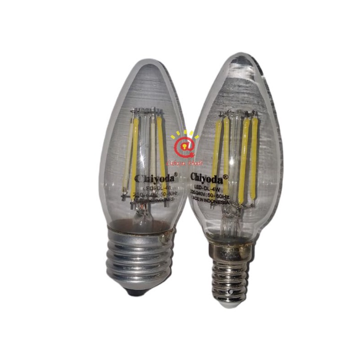 Chiyoda Led Filament 4 Watt Putih Daylight C-35 C35 / Candle Led 4W