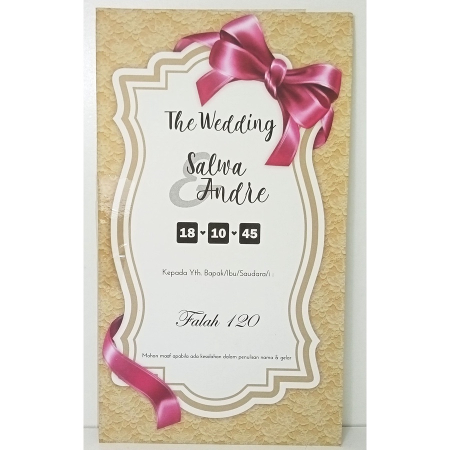 

Blangko Undangan Pernikah Falah 120 Free File Setting Harga Murah