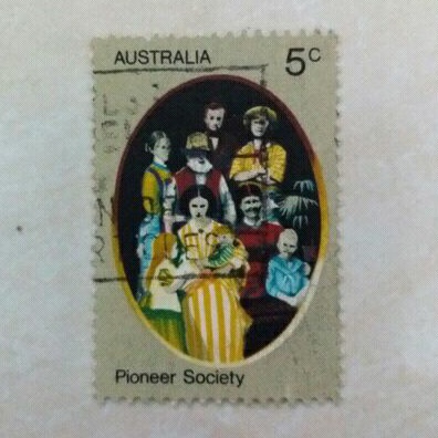 

(AA) Perangko Australia 1973 Pioneer Life in Australia 5c Used