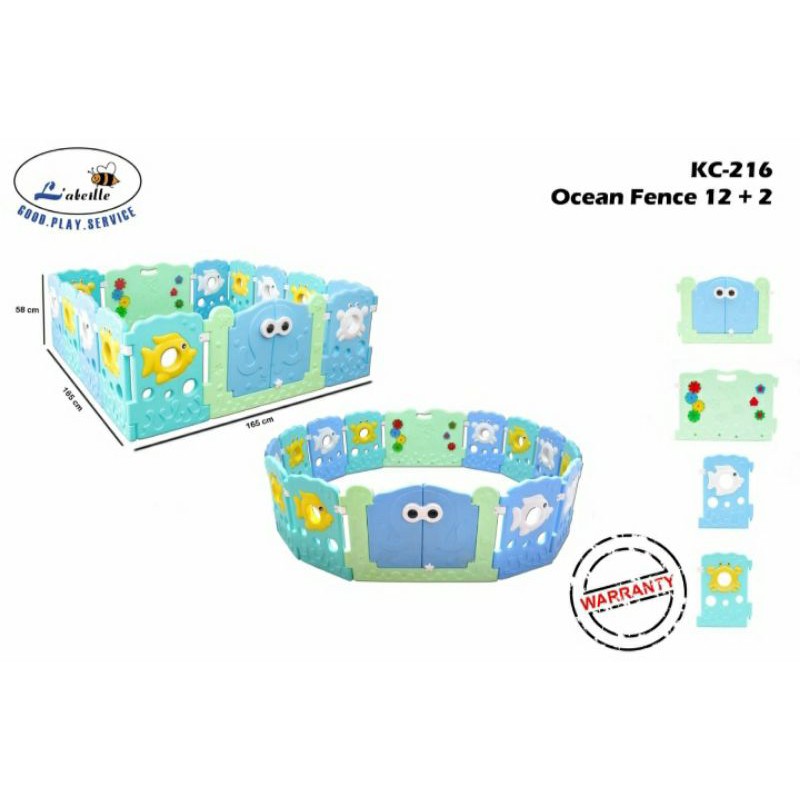 Labeille Playyard Ocean Fence KC216