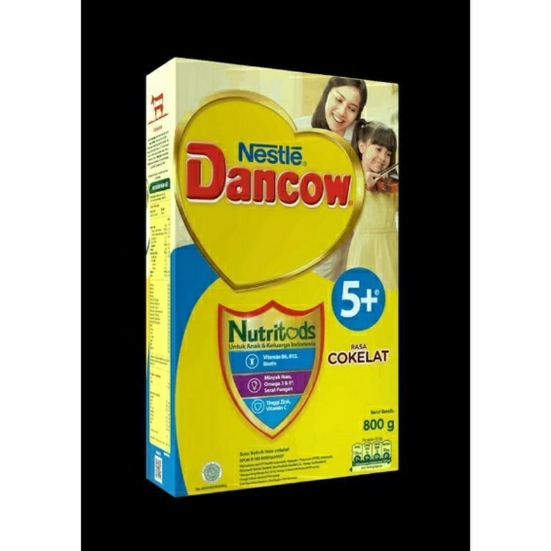 Susu bubuk dancow 1+ / 2+ / 3+ / 5+ cokelat + vanilla 800 gram