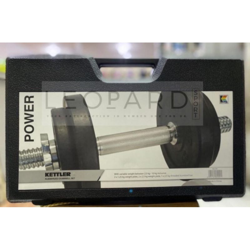 Jual Dumbel kettler 10kg set / barbel / dambel kettler karet / dumbel kettler rubber set 10kg