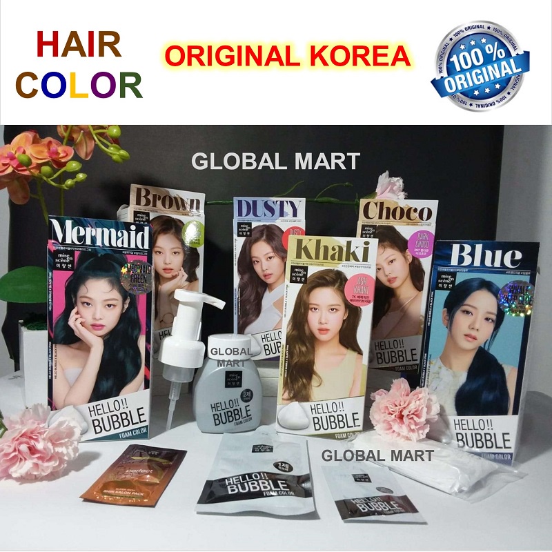 ORIGINAL KOREA Miseenscene Hello Bubble BlackPink Hair Coloring Pewarna Rambut Miseenscne FAST DELIV