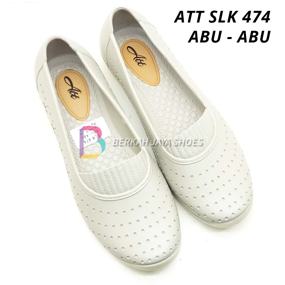 Sepatu Karet Wanita - Sepatu Flat Shoes Karet Wanita ATT SLK 474 Varian Warna - Anti Air &amp; Anti Slip