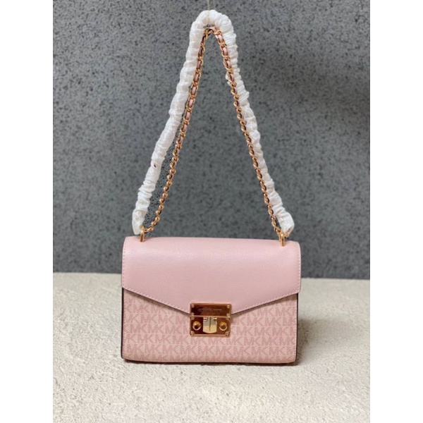 MK Rose Medium Flap Shoulder Signature Ballet