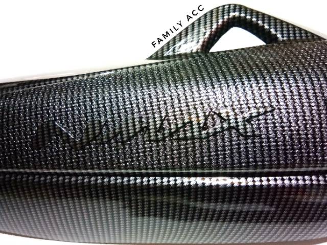 Cover Knalpot Tameng Knalpot Nmax Carbon plus Lis Knalpot Nmax Two Tone Thailand