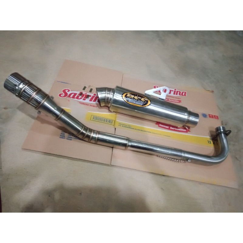 KNALPOT BSS KOMPETISI KOLONG VEGA SURA KARISMA SHOGUN ASTREA GRAND BLADE C70 PRIMA LEGENDA