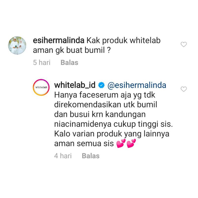 [MITRA RESMI] Whitelab Skincare Paket Wajah Brightening Serum Toner Facial wash Day Night Cream-4