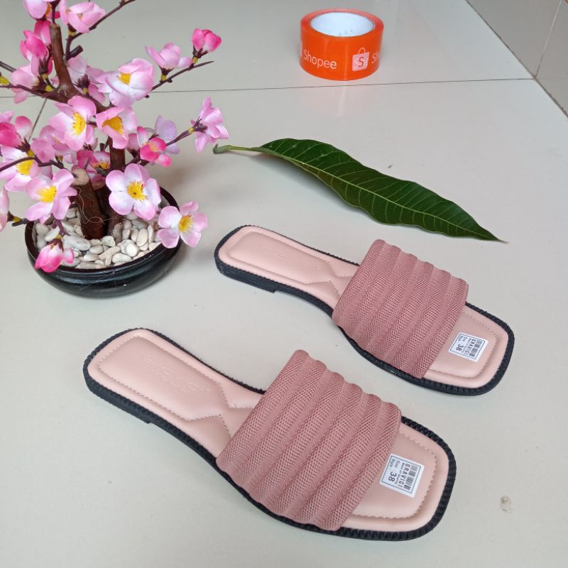 Sandal Flat Wanita , Sandal Rajut Import ERDEEM 13, Sandal Terbaru , Sandal Terviral