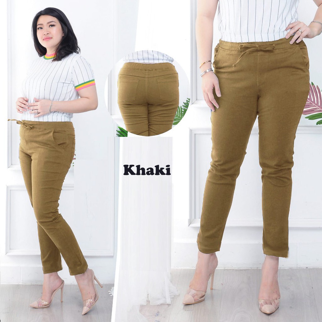 QFS CELANA BIG STRET PANJANG / SIZE 31 - 34 / KATUN TWILL SREET