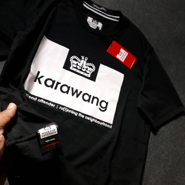 Tshirt Kaos Distro Weekend Offender City Series Karawang Pria Wanita