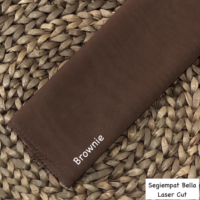 Hijab Bella Square Laser cut / Segiempat Bella-Brownie