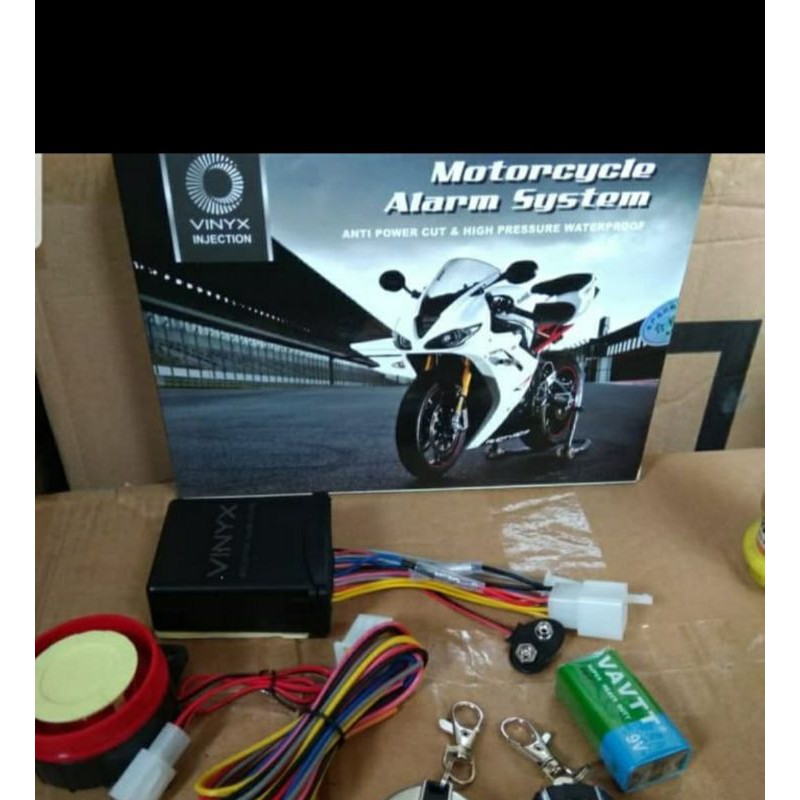 ALARM VINYX MOTOR INJEKSI PLUS REMOTE DAN BATERAI CADANGAN